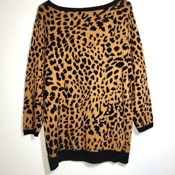 Talbots Leopard Cheetah Print Sweater XL - Picture 4 of 8